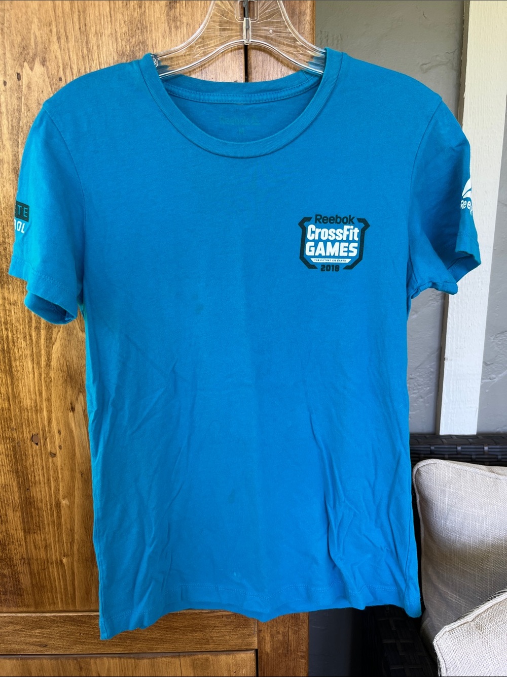 Reebok 2018 CrossFit Games Athlete Control medium blue tee